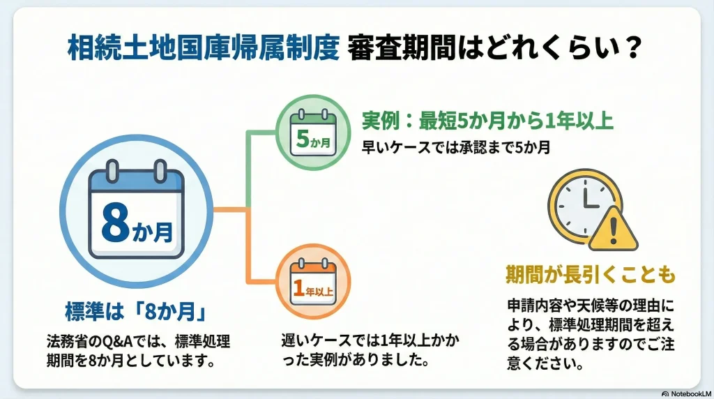 相続土地国庫帰属制度 審査期間はどれくらい？