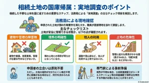 相続土地の国庫帰属：実地調査のポイント