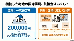 相続した宅地の国庫帰属、負担金はいくら？