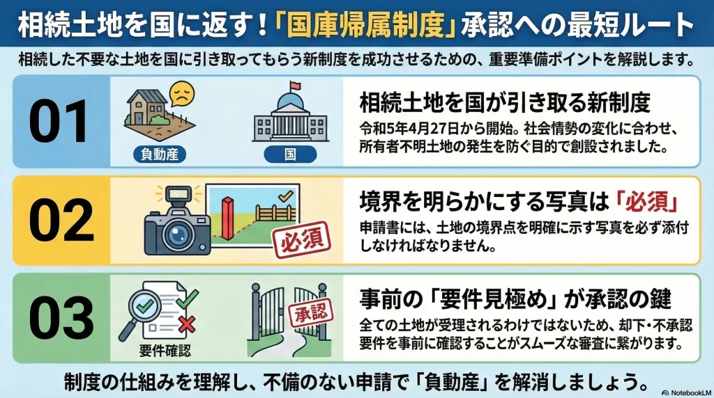 相続した土地を国に返す！「国庫帰属制度」承認への最短ルート