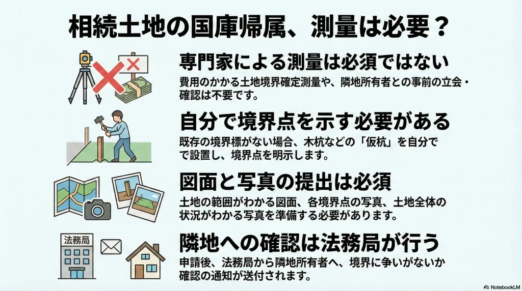 相続土地の国庫帰属、測量は必要？