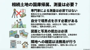 相続土地の国庫帰属、測量は必要？