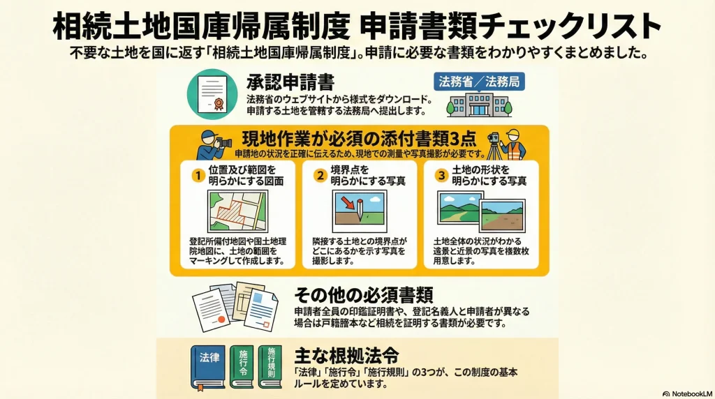 相続土地国庫帰属制度 申請書類チェックリスト
