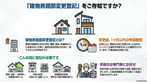 「建物表題部変更登記」をご存知ですか？