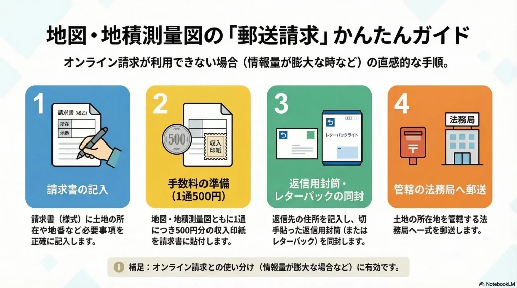 地図・地積測量図の「郵送請求」かんたんガイド