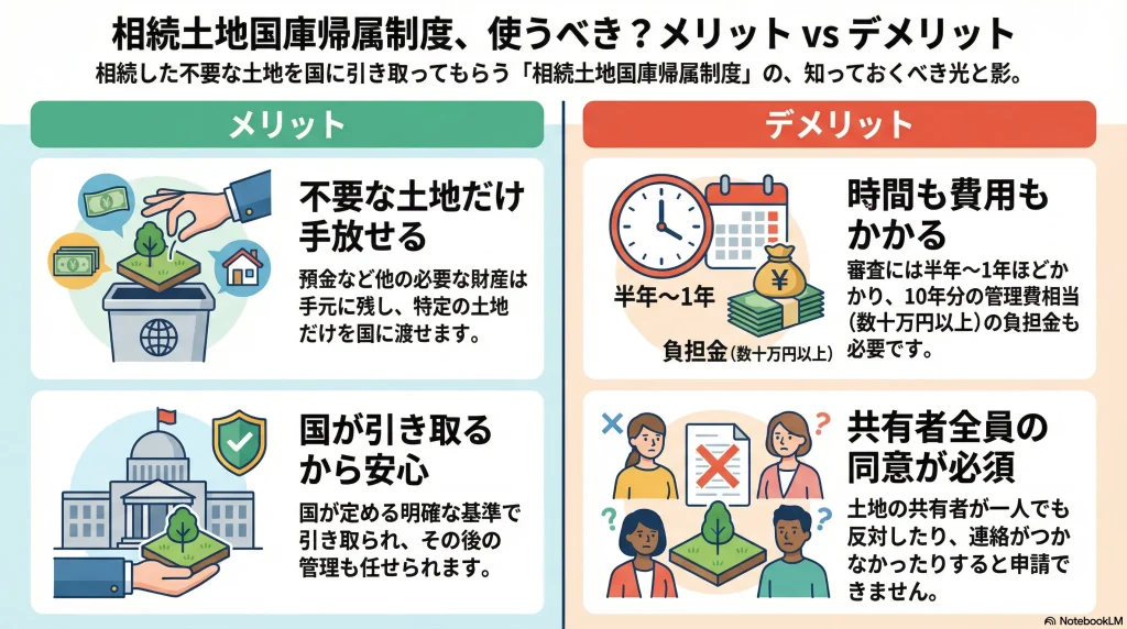 相続土地国庫帰属制度、使うべき？メリットvsデメリット
