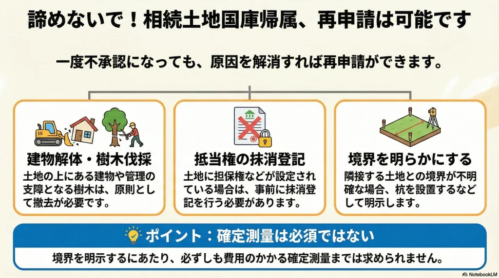 諦めないで！相続土地国庫帰属、再申請は可能です