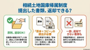 相続土地国庫帰属制度　提出した書類、返却できる？