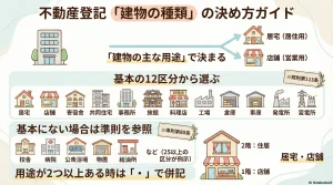 不動産登記「建物の種類」の決め方ガイド