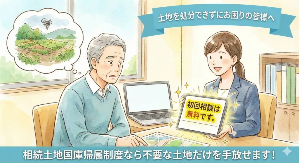 相続土地国庫帰属制度の初回相談は無料です。
