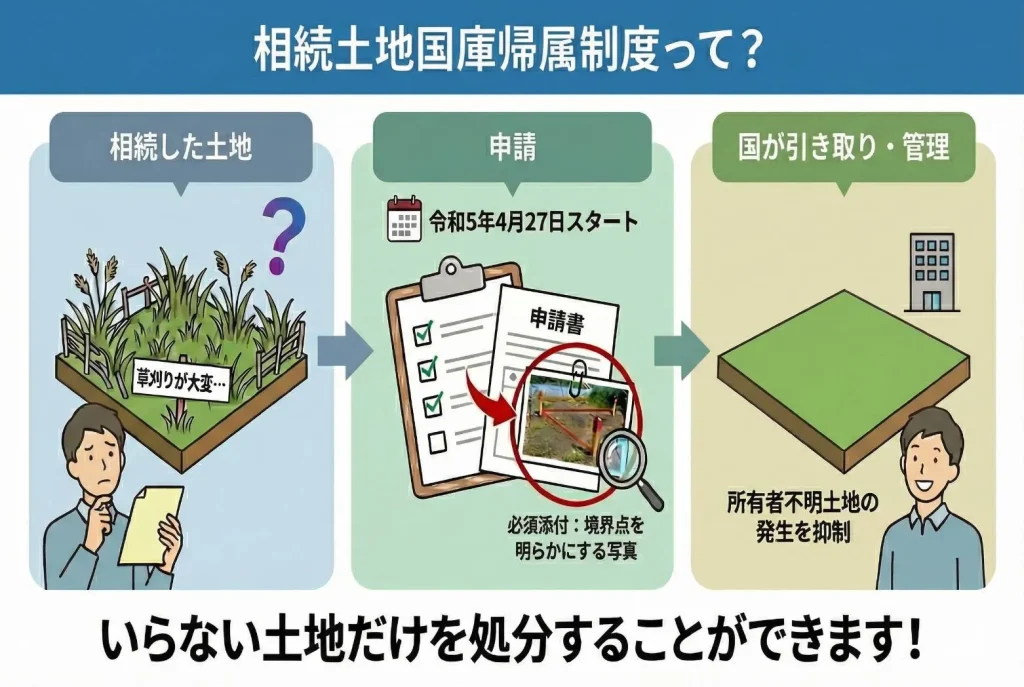 相続土地国庫帰属制度だといらない土地だけを処分することができます！