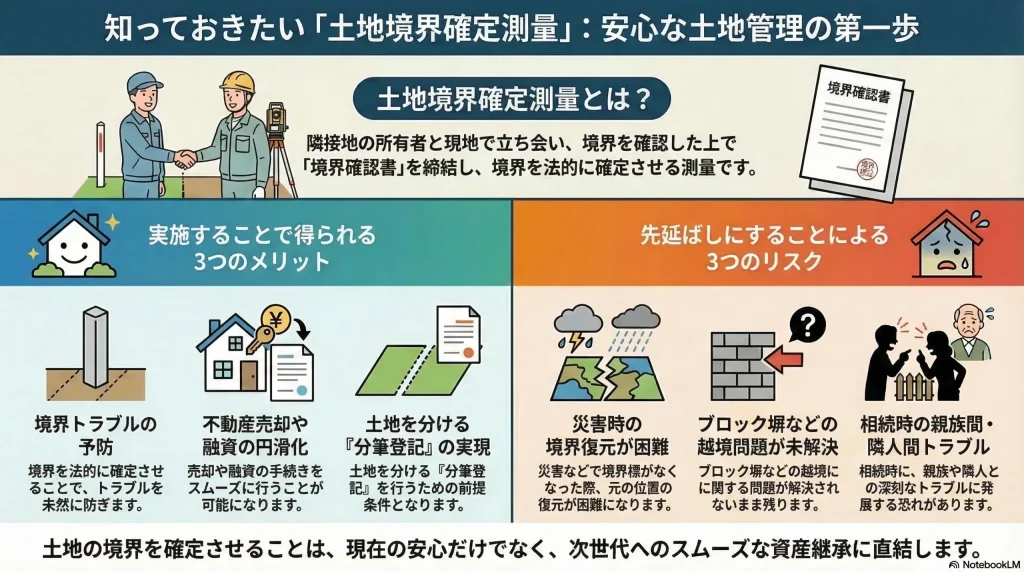 知っておきたい「土地境界確定測量」:安心な土地管理の第一歩