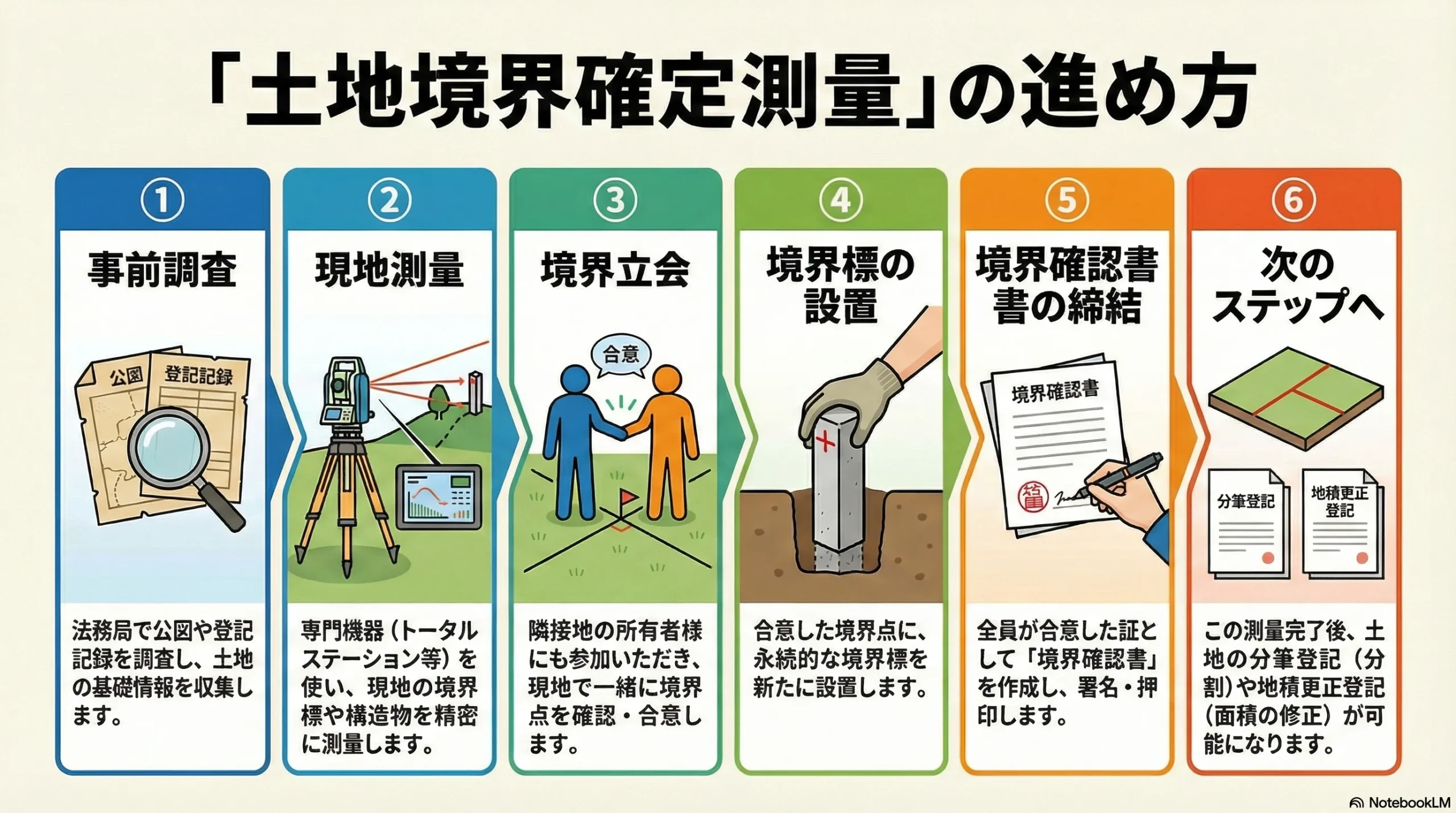 東京都足立区の土地境界確定測量（境界が分からないときは土地家屋調査