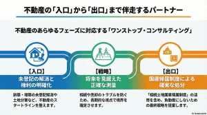 不動産の「入口」から「出口」まで伴走するパートナー