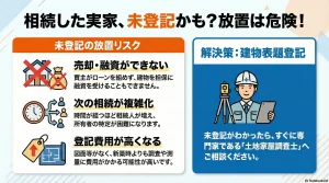 相続した実家、未登記かも？放置は危険！