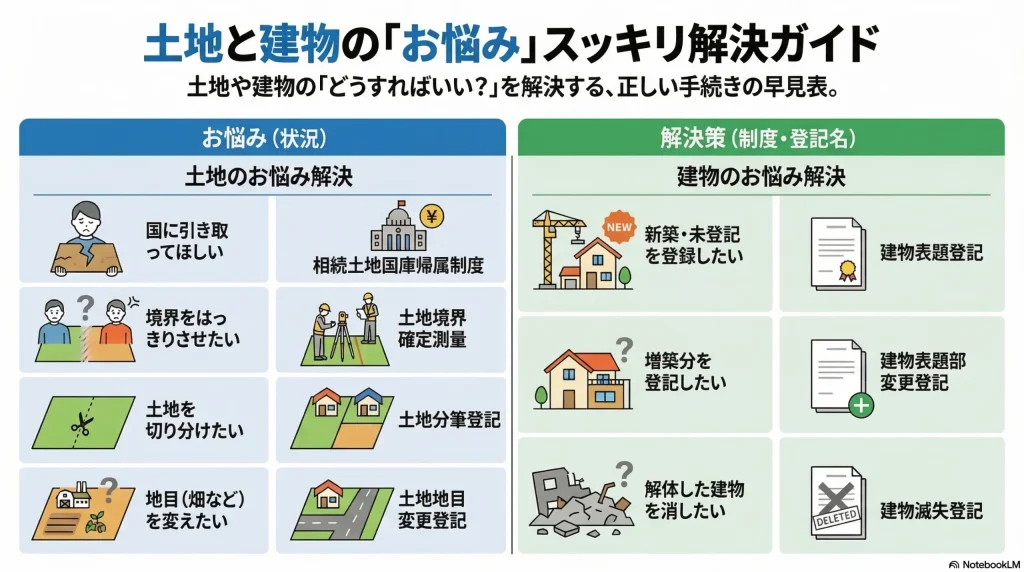 土地と建物の「お悩み」スッキリ解決ガイド